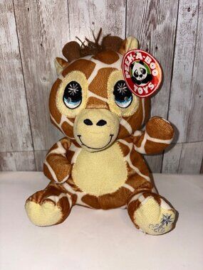 Peek-A-Boo Toys Plush Giraffe Stuffed Animal With Big Eyes 8" Toy NWT